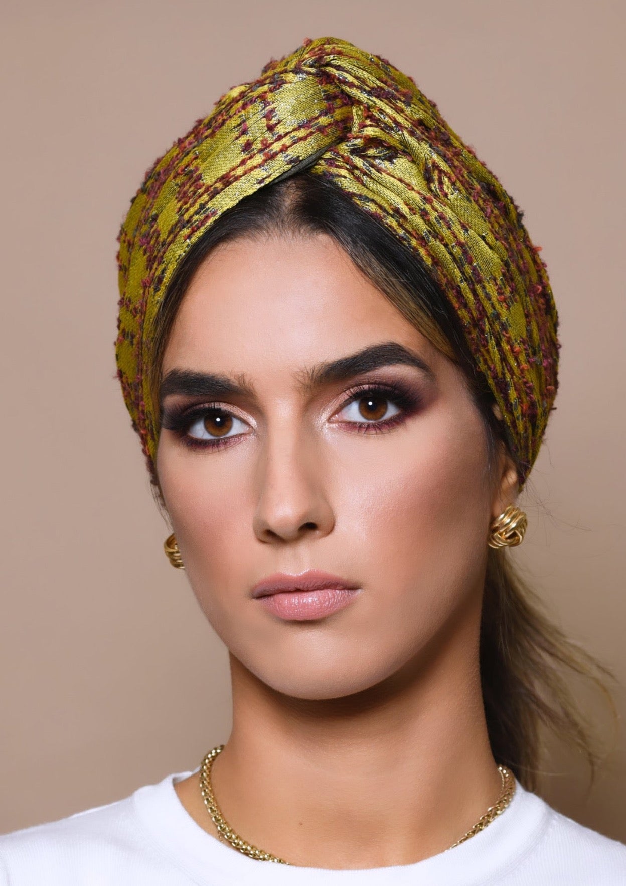 Turban Carreau Jaune