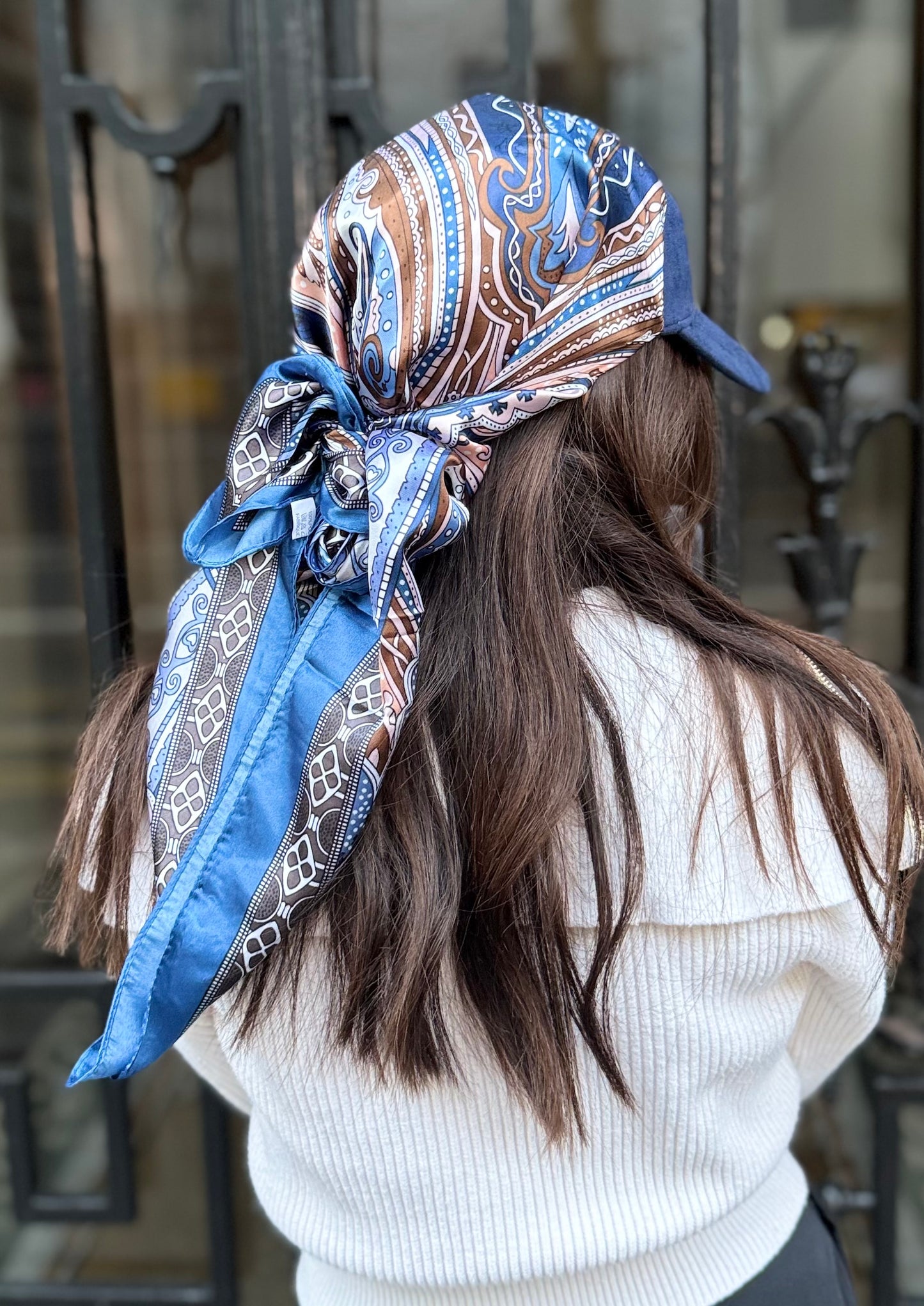 Casquette Foulard RM Capri Bleu